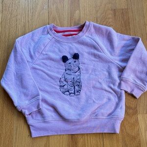 Kids Pink Cat Sweatshirt